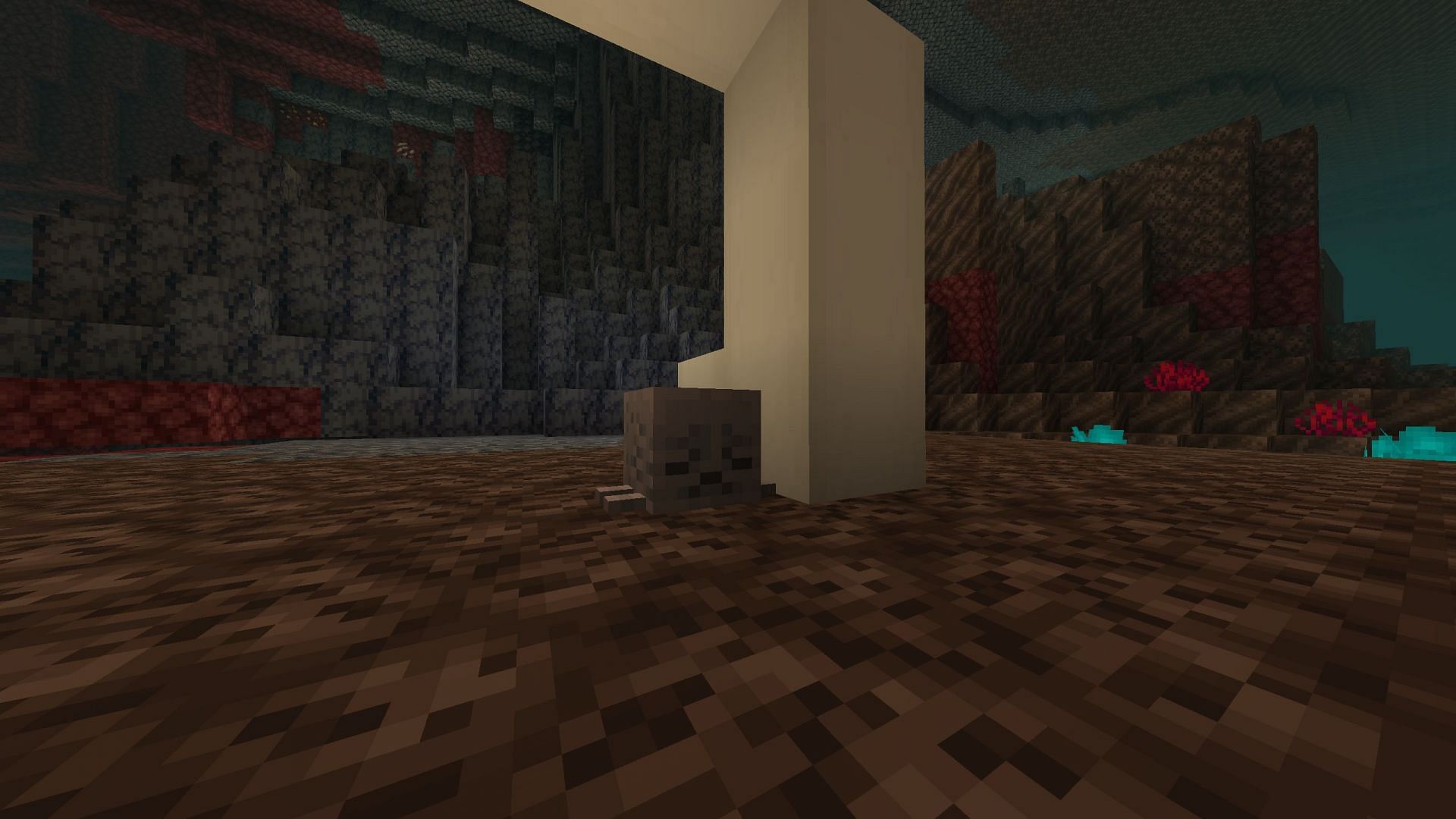 Dried ghast will not generate in already loaded Soul Sand Valley biomes before the update (Image via Sportskeeda Gaming || Mojang Studios)